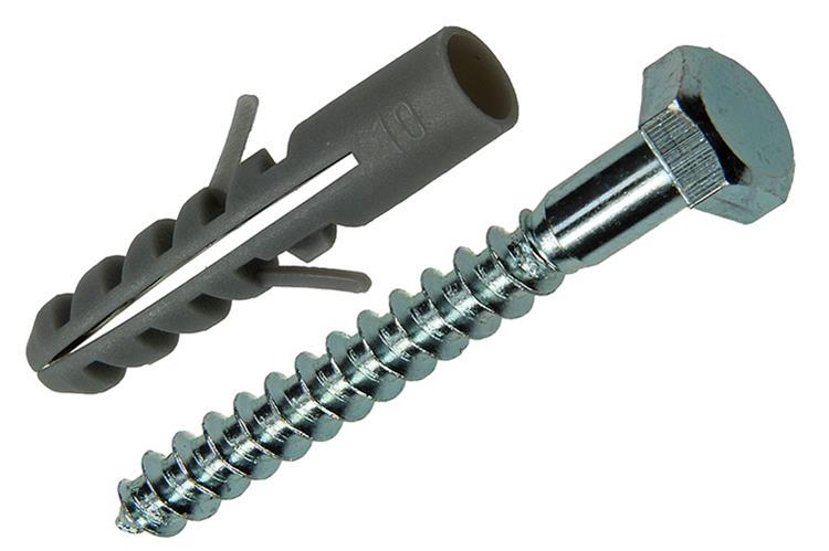 Load image into Gallery viewer, Mack 1017898 - plug + houtdraadbout polyeth 4 st 10 mm 7x60 mm | 5 stuks