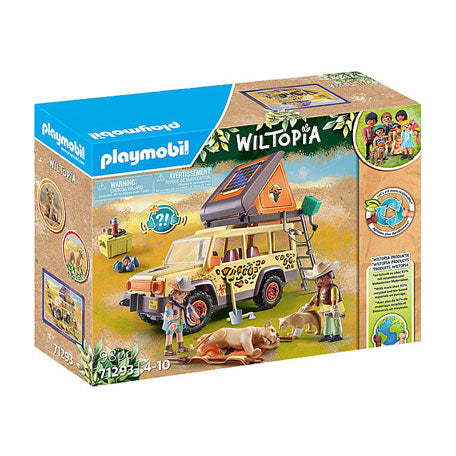 Load image into Gallery viewer, Playmobil Wiltopia met de Terreinwagen bij de Leeuwen 7129