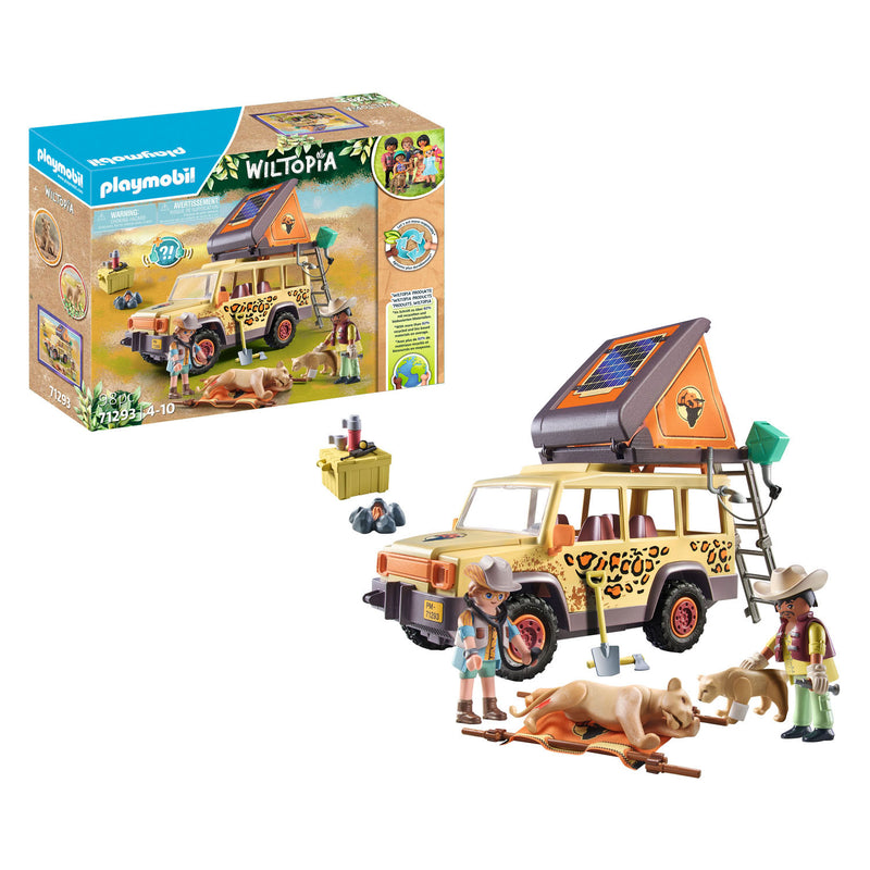 Load image into Gallery viewer, Playmobil Wiltopia met de Terreinwagen bij de Leeuwen 7129