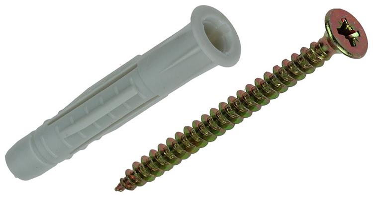 Afbeelding laden in galerijviewer, Mack 1017904 - universeelplug + schroef polyeth8 st 8mm 5,0x60mm | 5 stuks