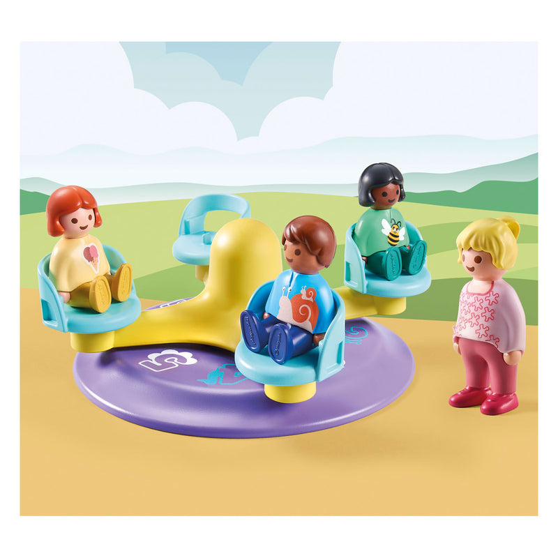 Load image into Gallery viewer, Playmobil 1.2.3. Kindercarrousel 71324