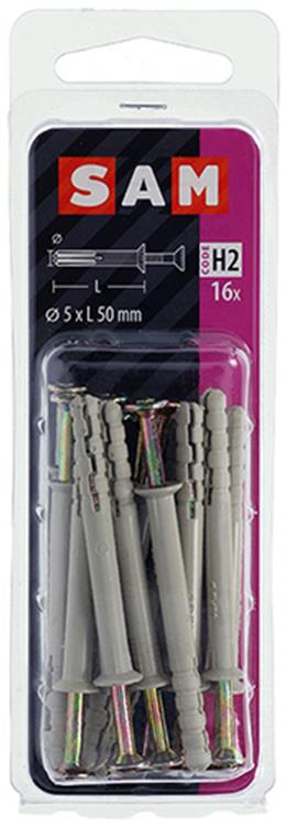 Load image into Gallery viewer, Mack 1017906 - nylon nagelplug polyamide 16 st 5 x 50 mm | 5 stuks