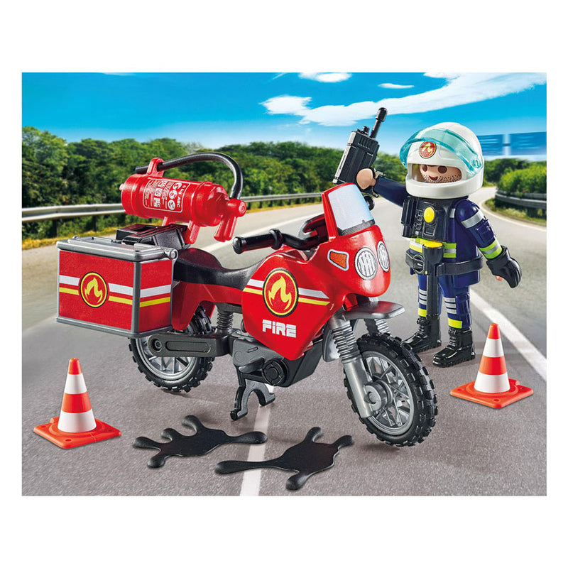 Load image into Gallery viewer, Playmobil action heroes brandweer op de plaats van het ongeval - 71466