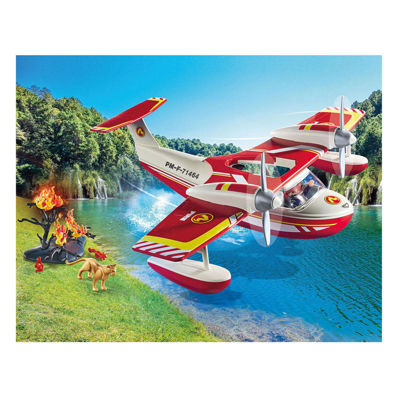 Load image into Gallery viewer, PLAYMOBIL Action Heroes Brandweervliegtuig met Blusfunctie 71463