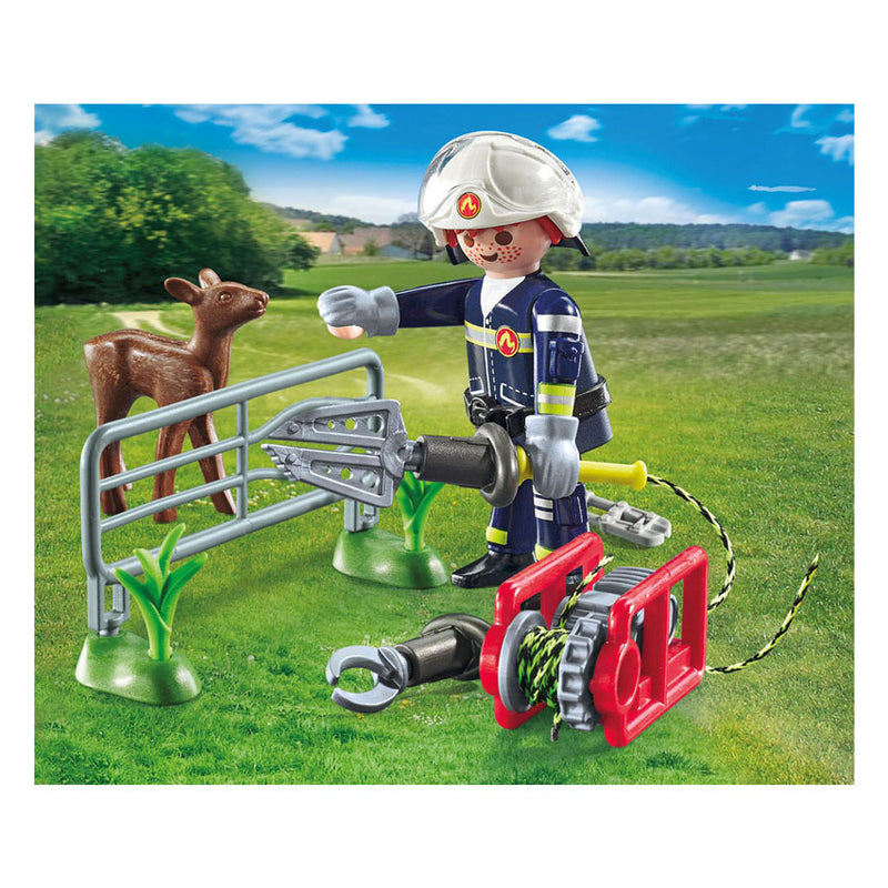 Load image into Gallery viewer, Playmobil action heroes dierenbescherming brandweer - 71467
