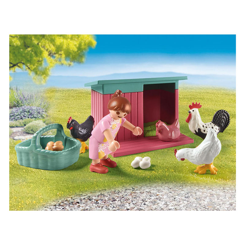 Load image into Gallery viewer, PLAYMOBIL MyLife Kleine kippenboerderij in de tuin van het