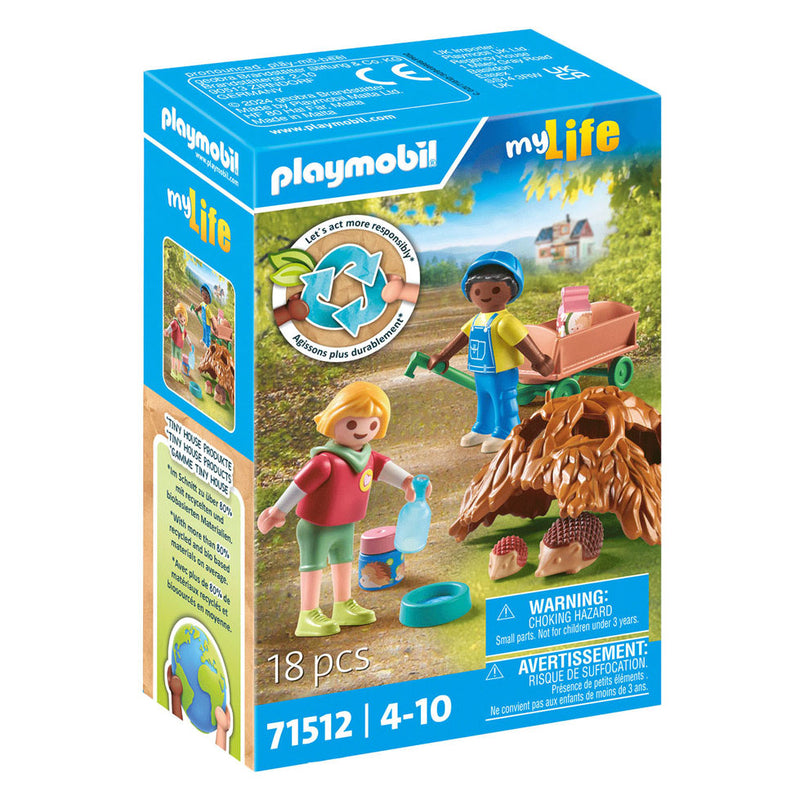 Load image into Gallery viewer, Playmobil my life zorgen voor de egelfamilie - 71512