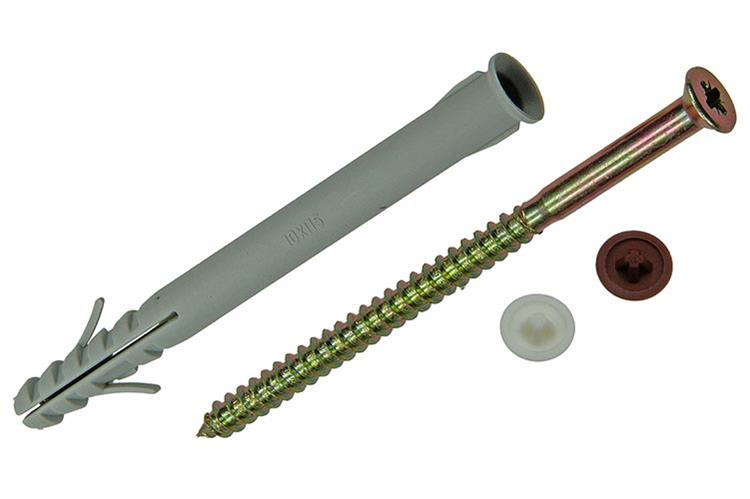 Load image into Gallery viewer, Mack 1017914 - kozijnplug met schroef polyamide 8 st 10 x 115 mm | 5 stuks