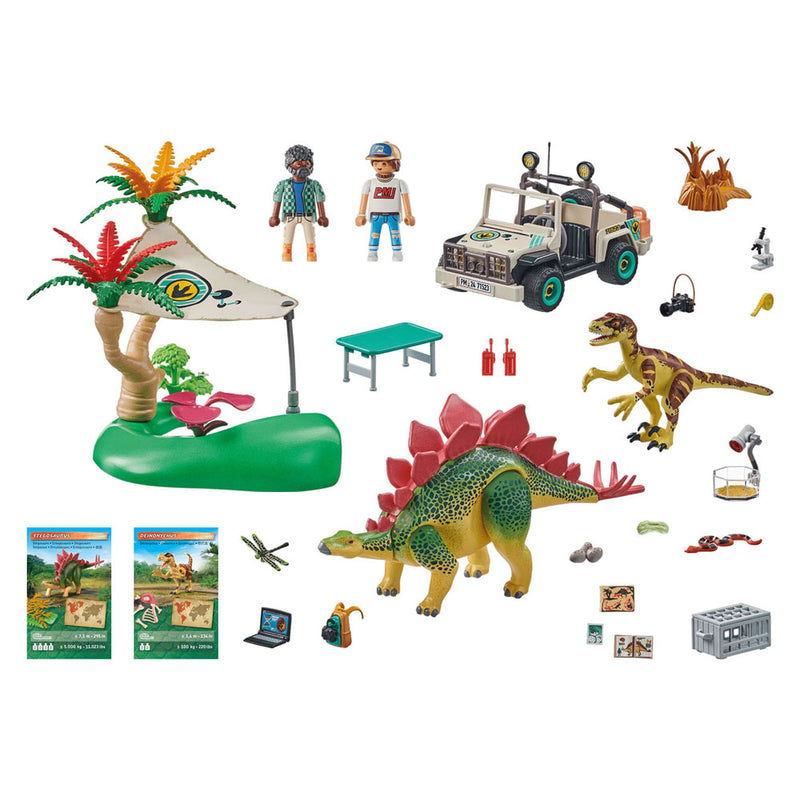 Load image into Gallery viewer, Playmobil dinos onderzoeksstation met dinosaurussen - 71523