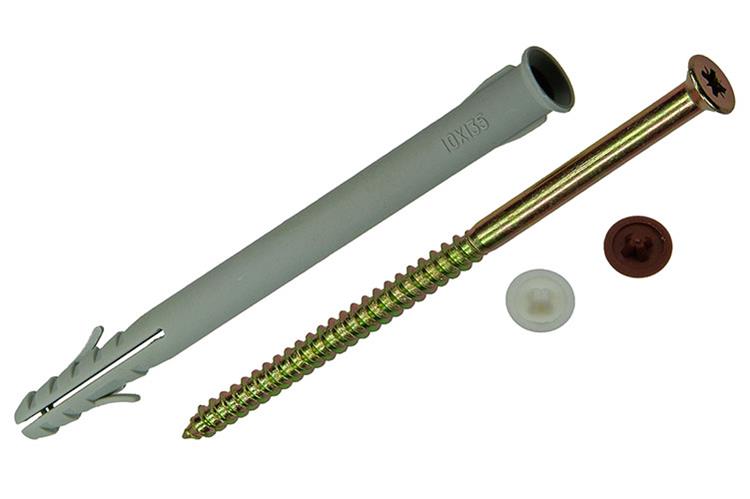 Load image into Gallery viewer, Mack 1017915 - kozijnplug met schroef polyamide 8 st 10 x 135 mm | 5 stuks