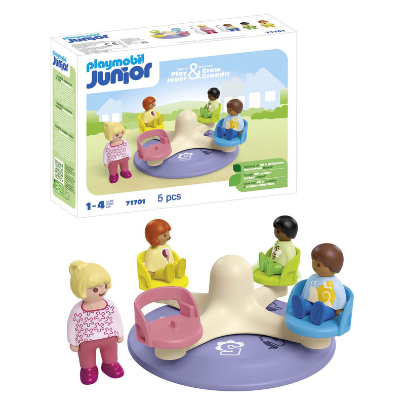 Load image into Gallery viewer, Playmobil junior kindercarrousel - 71701