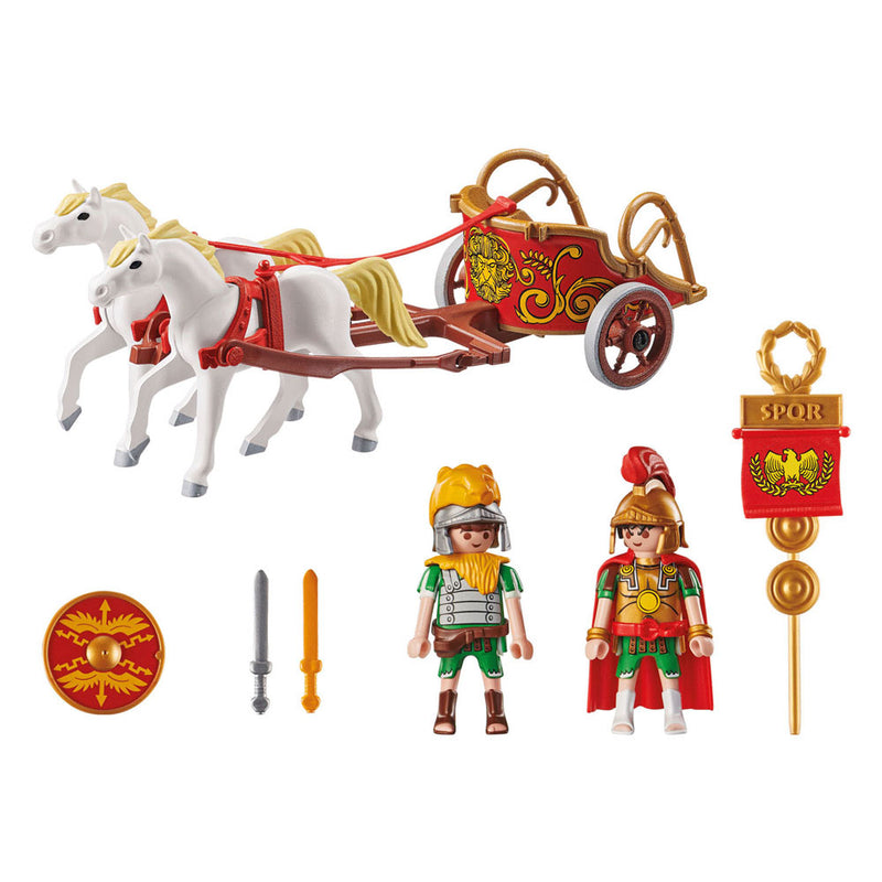 Load image into Gallery viewer, Playmobil asterix: romeinse strijdwagen - 71543