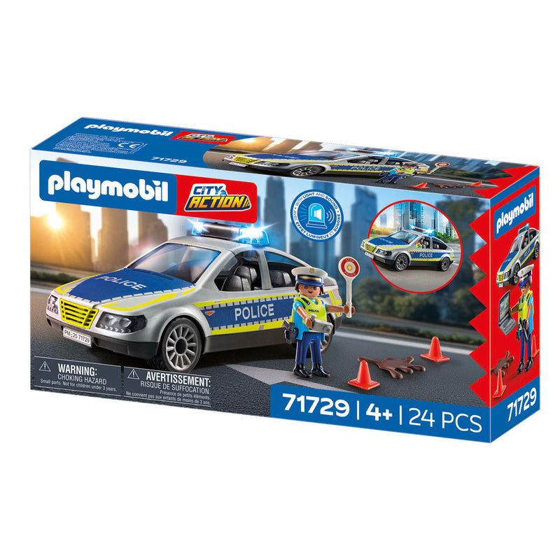 Load image into Gallery viewer, Playmobil action heroes politie patrouille auto 24dlg - 71729