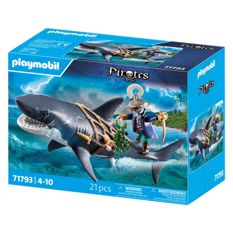 Load image into Gallery viewer, Playmobil pirates reuzenhaai met piraat - 71793