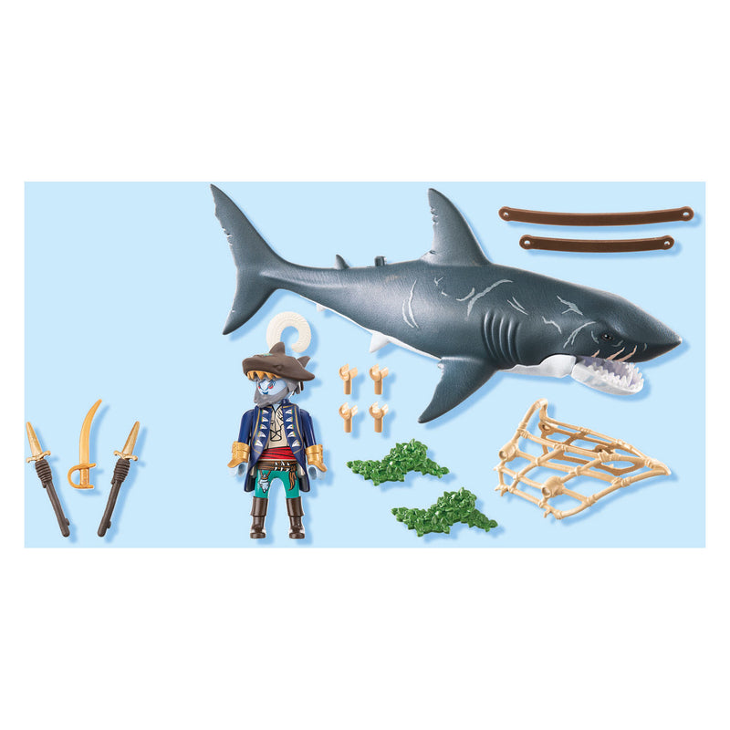 Load image into Gallery viewer, Playmobil pirates reuzenhaai met piraat - 71793