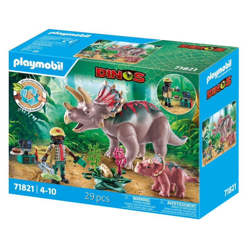 Load image into Gallery viewer, Playmobil dinos triceratops familie - 71821