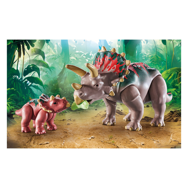 Load image into Gallery viewer, Playmobil dinos triceratops familie - 71821