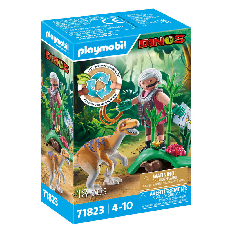 Load image into Gallery viewer, Playmobil dinos velociraptor - 71823