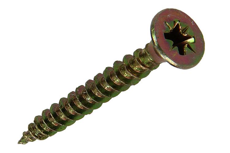Load image into Gallery viewer, Mack 1017986 - spaanplaatschroef vz kop geelverz. 30st 5,0 x 40 mm | 5 stuks