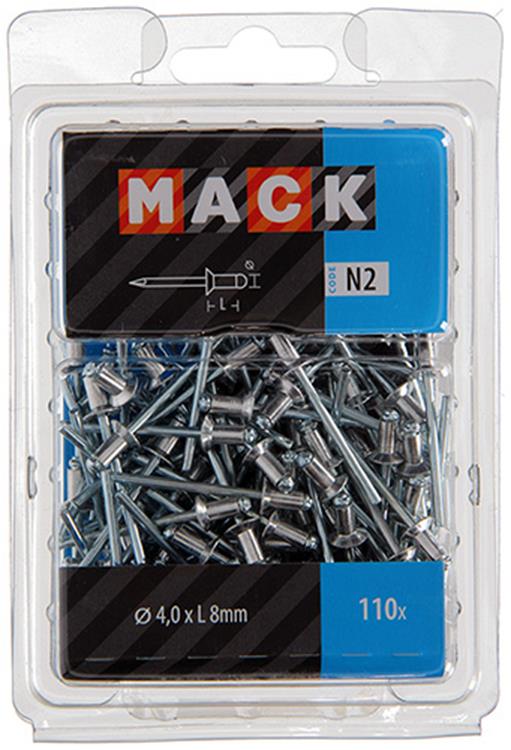 Load image into Gallery viewer, Mack 1020313 - 110 blindnieten alu 4,0x8mm | 5 stuks