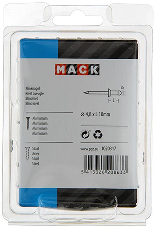 Load image into Gallery viewer, Mack 1020317 - 80 blindnieten alu 4,8x10mm | 5 stuks