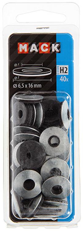 Load image into Gallery viewer, Mack 1018134 - dichtingsring rubber verzinkt 40 st 6,5 x 16 mm | 5 stuks