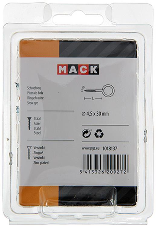 Load image into Gallery viewer, Mack 1018137 - schroefoog staal verzinkt 25st 4,5 x 30 mm | 5 stuks