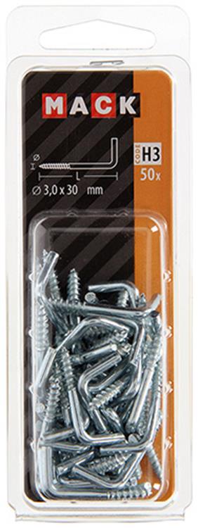 Load image into Gallery viewer, Mack 1018142 - schroefduim staal verzinkt 50 st 3,0 x 30 mm | 5 stuks