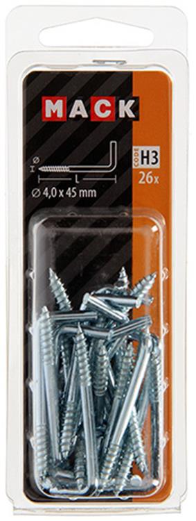 Load image into Gallery viewer, Mack 1018145 - schroefduim staal verzinkt 26 st 4,0 x 45 mm | 5 stuks