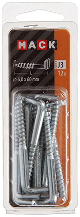 Load image into Gallery viewer, Mack 1018151 - schroefduim met gleuf verzinkt12 st 6,0 x 60 mm | 5 stuks