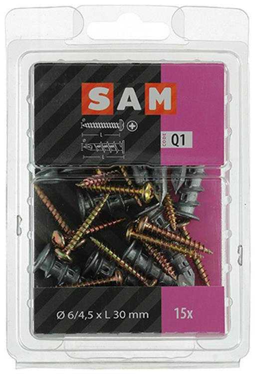 Load image into Gallery viewer, Mack 1018161 - boorplug vr gipskartplt + schr. zamac 15st 6 x 38 mm | 5 stuks
