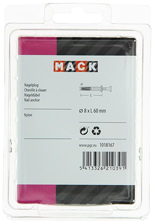 Load image into Gallery viewer, Mack 1018167 - nylon nagelplug polyamide 25 st 8 x 60 mm | 3 stuks