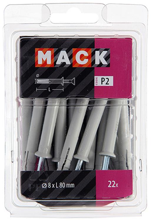 Load image into Gallery viewer, Mack 1018168 - nylon nagelplug polyamide 22 st 8 x 80 mm | 3 stuks