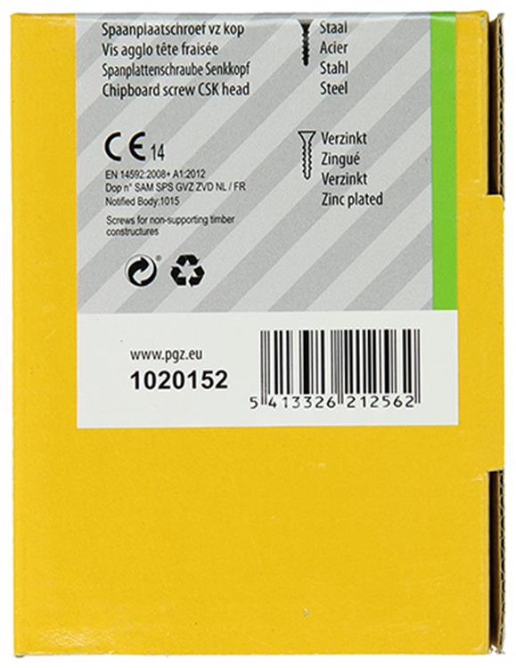 Load image into Gallery viewer, Mack 1020152 - spaanplaatschroef vz kp-zelfb.gvz 100st 5,0 x 50 mm | 5 stuks