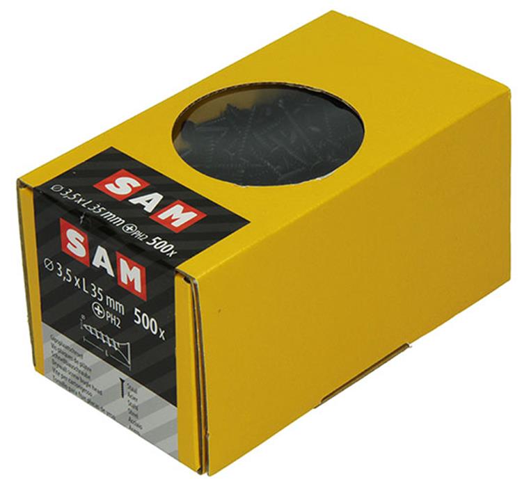 Load image into Gallery viewer, Mack 1020275 - gipsplaatschroef zwart gefosfat. 500 st 3,5 x 35 mm | 2 stuks