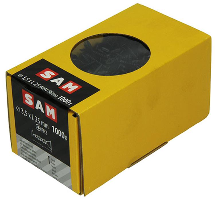 Load image into Gallery viewer, Mack 1020282 - gipsplaatschroef zwart gefosfat. 1000 st 3,5 x 25mm | 2 stuks