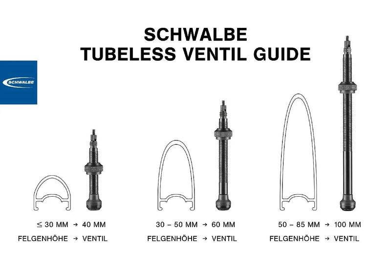 Load image into Gallery viewer, Tubeless ventiel Schwalbe 40mm (2 stuks)