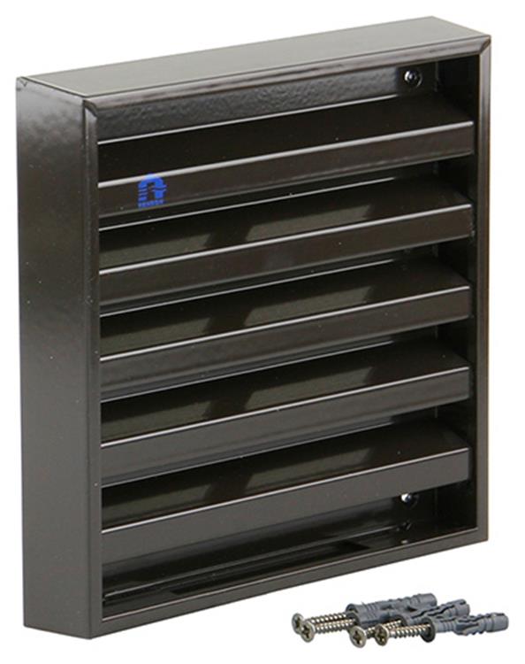 Load image into Gallery viewer, Renson 1006234 - muurrooster opbouw 431 alu ral8019 165x165mm | 2 stuks