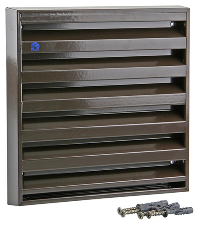 Load image into Gallery viewer, Renson 1006237 - muurrooster opbouw 431 alu ral8019 225x225mm | 2 stuks