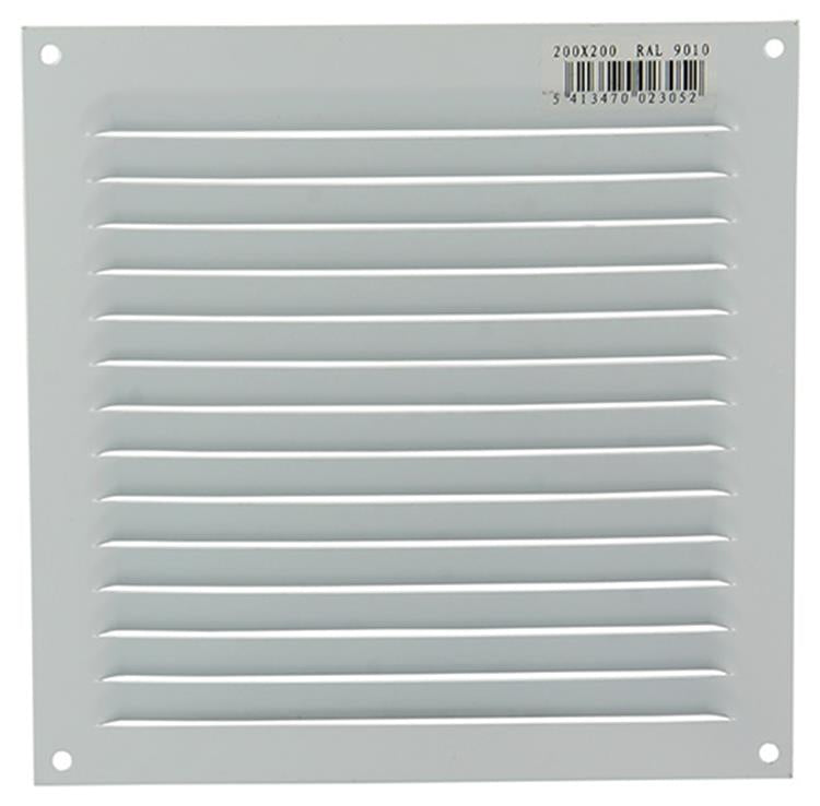 Load image into Gallery viewer, Renson 1015069 - schoepenrooster plat alu wit 200x200mm | 10 stuks