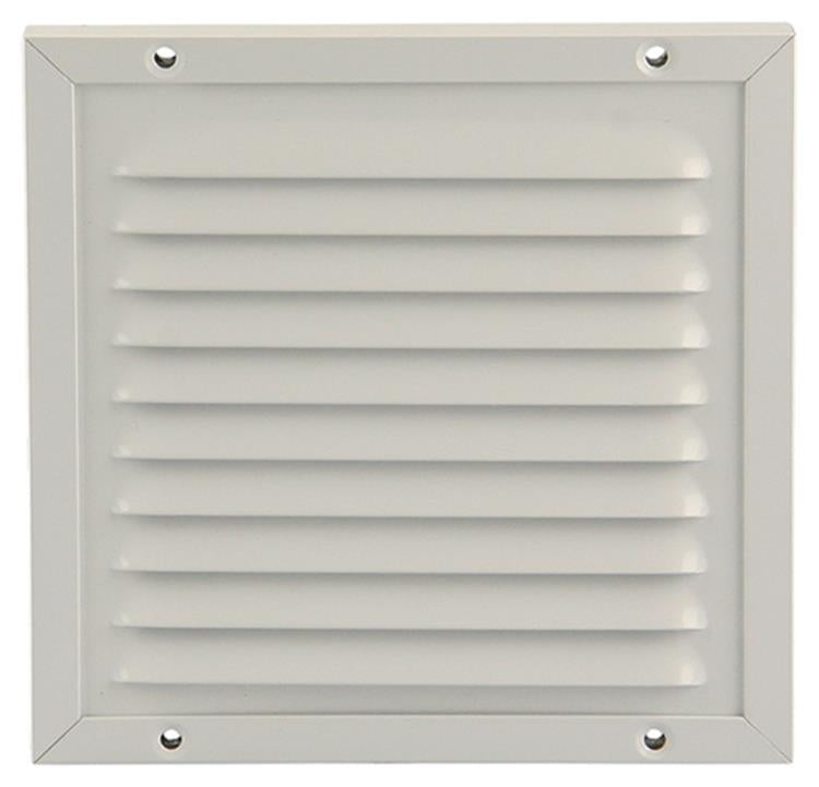 Load image into Gallery viewer, Renson 1006342 - schoepenrooster + kader + mug.opbouw 437 ral9010 150x150mm | 2 stuks