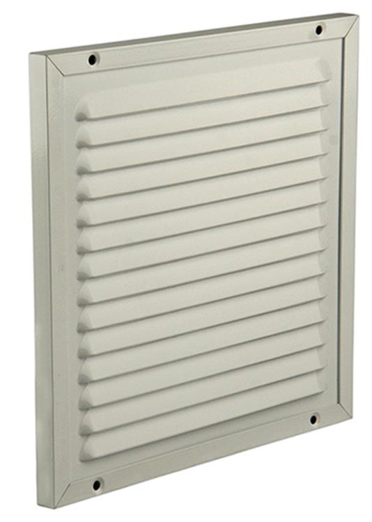 Load image into Gallery viewer, Renson 1006348 - schoepenrooster + kader + mug.opbouw 437 ral9010 200x200mm | 2 stuks