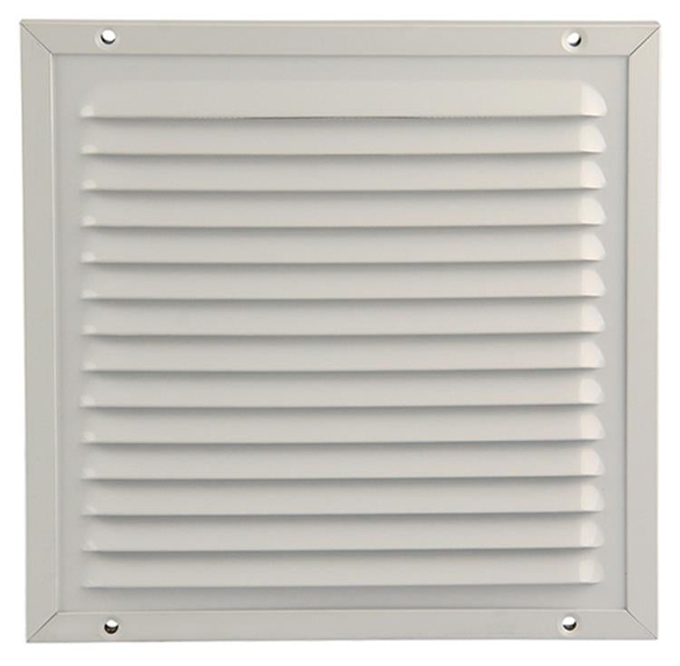 Load image into Gallery viewer, Renson 1006348 - schoepenrooster + kader + mug.opbouw 437 ral9010 200x200mm | 2 stuks