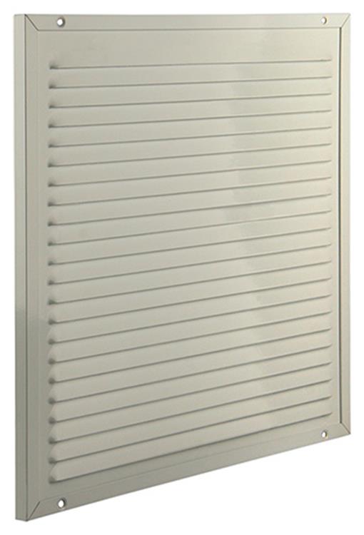 Load image into Gallery viewer, Renson 1006354 - schoepenrooster + kader + mug.opbouw 437 ral9010 300x300mm | 2 stuks
