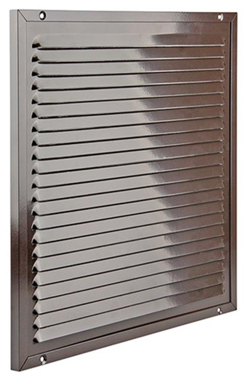 Load image into Gallery viewer, Renson 1006355 - schoepenrooster + kader + mug.opbouw 437 ral8019 300x300mm | 2 stuks