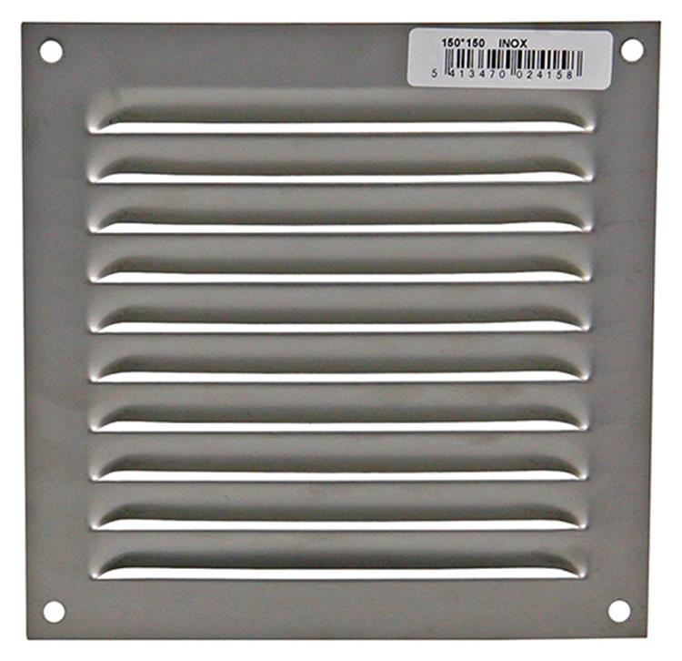 Load image into Gallery viewer, Renson 1006356 - schoepenrooster vlak 438 inox 150x150mm | 5 stuks