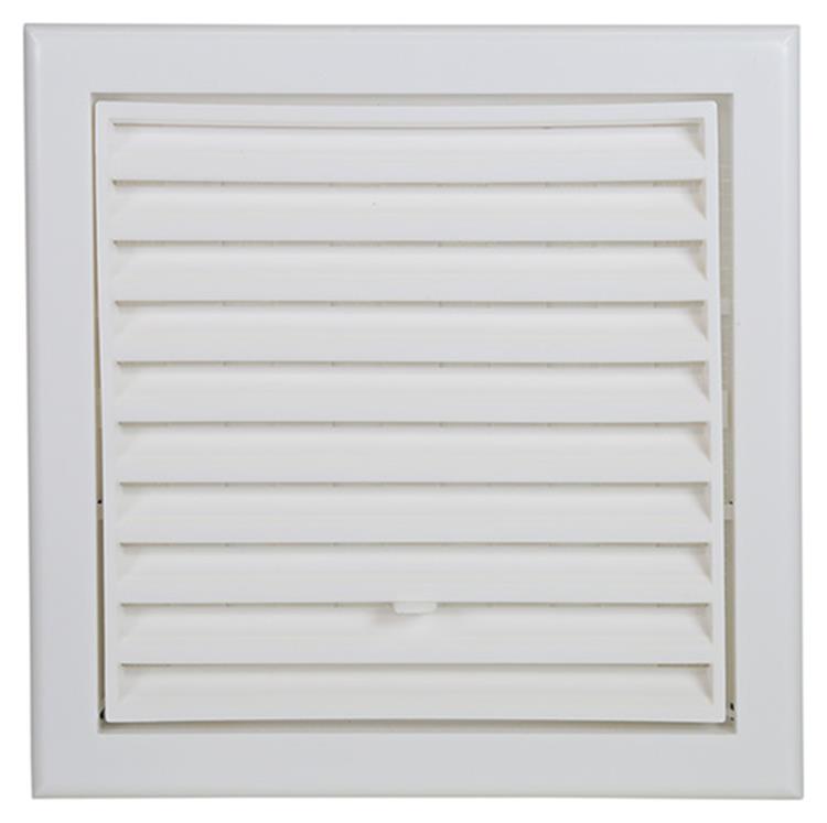 Afbeelding laden in galerijviewer, Renson 1006740 - rooster pvc 732 wit 154x154mm | 1 stuks