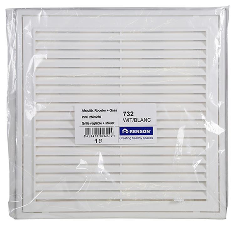 Load image into Gallery viewer, Renson 1006742 - rooster pvc 732 wit 250x250mm | 1 stuks