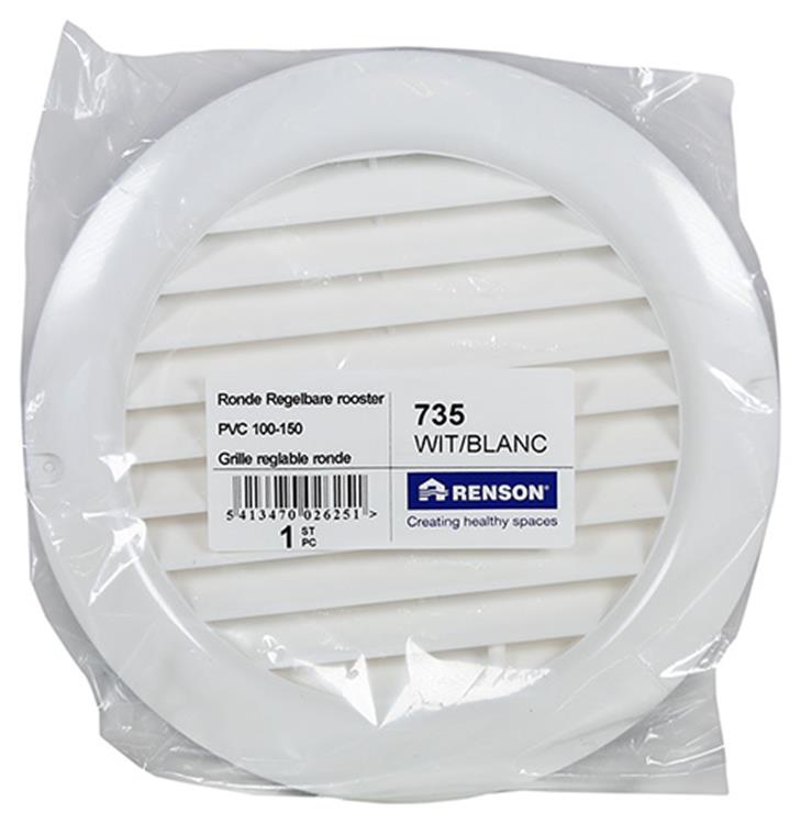 Load image into Gallery viewer, Renson 1006743 - rooster rond pvc735 wit 100-150mm | 1 stuks
