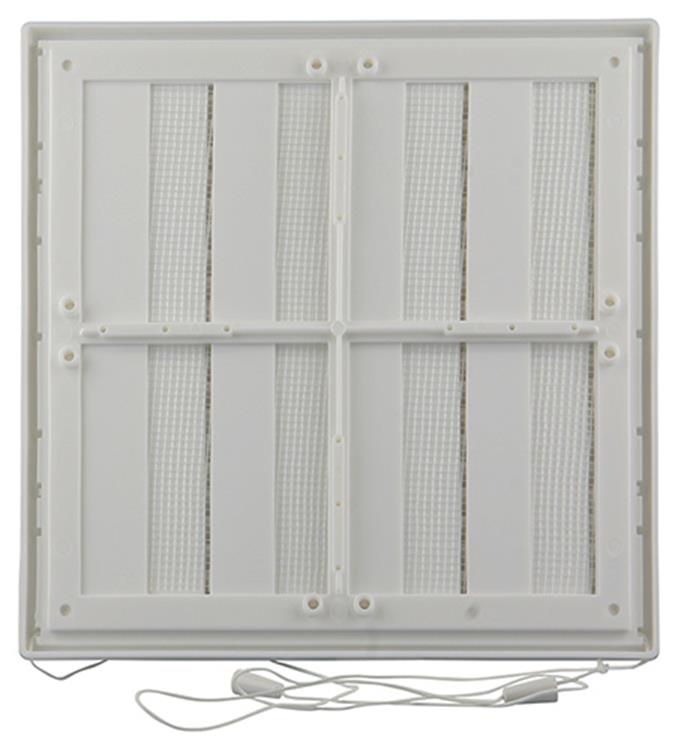 Load image into Gallery viewer, Renson 1006370 - regelbare rooster opb. 732 pvcral 9010 250x250mm | 2 stuks